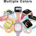 Sport Slim Silicone Bands Compatible for Apple Watch Band 38mm 42mm 40mm 44mm 41mm 45mm 46mm 49mm, Thin Narrow Replacement Strap Wristband for iWatch Series 11/10/9/8/7/SE/6/5/4/3/2/1/Ultra Women Men