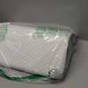 Knee Wedge Pillow for Post-Surgery Recovery-Leg Elevation Support for Sleep Position, Alleviating Lower Back & Hip Pain Enhancing Circulation in Ankles Legs Triangle Pillow with Removable Cover (21.6*17.8*6.9 Inchfor height over 5'3", White & Gray)