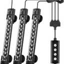 hygger Dual-Channel Controller Submersible Aquarium LED Light, 24/7 Mode Full Spectrum Hidden Fish Tank Light with 3 Rows Beads 7 Colors Auto On Off, Adjustable Timer Brightness (3)