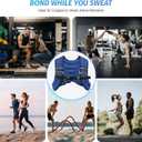 ZELUS Weighted Vest, 6lb/8lb/12lb/16lb/20lb/25lb/30lb Weight Vest with Reflective Stripe for Workout, Strength Training, Running, Fitness, Muscle Building, Weight Loss, Weightlifting (Blue)