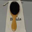 Belula 100% Boar Bristle Hair Brush Set (Medium). Soft Natural Bristles for Thin and Fine Hair. Restore Shine And Texture. Wooden Comb, Travel Bag and Spa Headband Included!