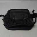 Leather Backpack fits 15.6 Inch Laptop Vintage Backpack Waterproof Flap Bookbag for Men Leather Travel Backpack for Men Casual Knapsack Black