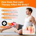 Knee Massager with Heat and Red Light Therapy and Vibration, 660nm & 850nm Infrared Red Light Therapy for Pain Relief, 5000mAh Protable Rechargeable Heated Brace for Knee, Joint, Elbow, Shoulder