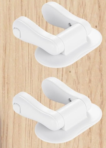 Inaya Door Lever Lock (2 Pack) – Child Proof Handle Locks, 3M Adhesive & Easy Installation for Home, Baby-Proof Locks for Kids Safety, Compatible with standard doors