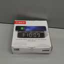 Timex Alarm Clock with Wireless Charger for iPhone, Android, and AirPods - Black (TW14B)