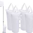Canopy Weights Bag Leg Weight for Pop up Canopy Tent, Sand Bags for Patio Umbrella Instant Outdoor Sun Shelter, 4 Pack-White