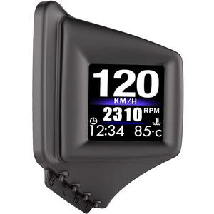 Head Up Display, Car HUD P8, OBDII & GPS Dual System, The 1st Model in The Market Can be Installed on A-Pillar Trim, Only Works on Most 2008+ Cars