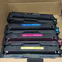 218A Toner Cartridges 4 Pack (with Chip) Compatible Replacement for HP 218A 218X for Color LaserJet Pro 3201dw MFP 3301fdw 3301cdw 3301sdw Printer Ink W2180A W2180X High Yield (BCMY, 4-Pack)