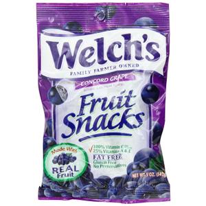 Welchs Grape Fruit Snacks, 5-Ounce (Pack of 12)