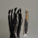 DAIXI Handmade Interlocking Sisterlocks Curly Tips 100% Real Human Hair Permanent Micro Locs Extensions Natural Looking Soft Dreadlocks Can Be Bleached and Dyed (1B - 0.2cm, 6 Inch 60 Strands)