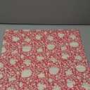 Creative Co-Op 20" Square Ivy Print Cotton Pillow Cover (Red/White)