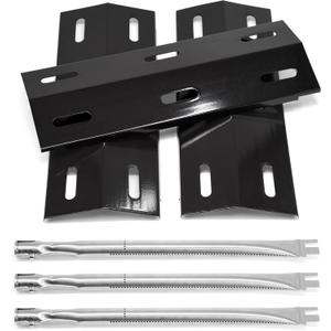 Grill Replacement Parts for Ducane 30400040 Parts, Repair Kit for Ducane Gas Barbecue Grill 3100, 3200, 3400, Burner Tubes and Porcelain Steel Heat Plates Shield