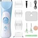 Baby Hair Clippers, Quiet Hair Trimmer for Kids, Waterproof Rechargeable Cordless Baby Hair Cutting Kit for Infant and Toddler