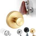 Luxe Hold Upgraded Suction Cup Hooks, Stainless Steel - Gold, Mounts on Glass, Tile, Mirrors - Holds Towels (1PCS) (Gold 1PCS)