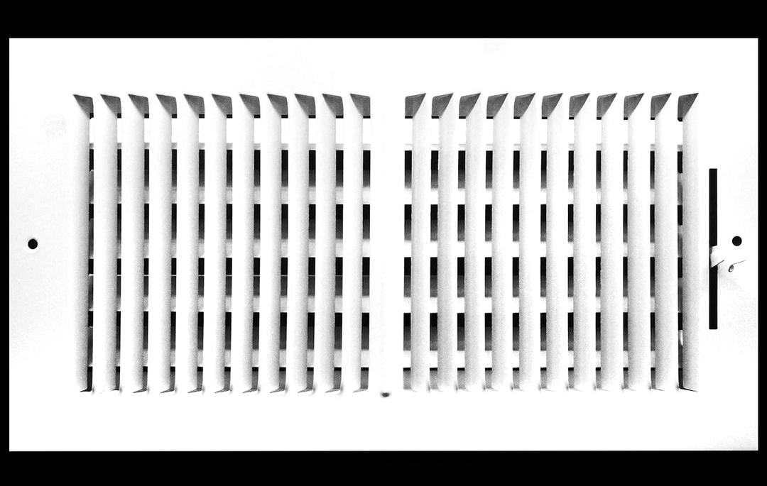 HVAC Premium 16" X 10" 2-Way-Vertical AIR Supply Grille - Vent Cover & Diffuser - Flat Stamped Face - White [Outer Dimensions: 17.75"w X 11.75"h]