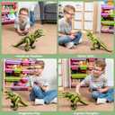 JOYIN Robot Dinosaur Toy for Kids Boys 3+ Big T.rex with Light and Realistic Roaring Sound, Remote Control Walking & Dancing Dinosaur, Electronic Toy for Kid, Birthday Gift for Kids Boys Girls