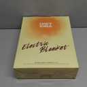 EHEYCIGA Electric Heated Blanket Throw Faux Fur, 10 Hours Auto Shut Off 9 Heating Levels Heating Blanket Throw, Soft Warm Heated Blanket Fast Heating Light Blue, Faux Fur & Sherpa