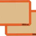MMmat Silicone Baking Mat - Best German Silicone - Non Slip Silicone Baking Sheet, Non Stick Reusable Silicone Mats for Baking, Oven Liner, Counter Mat - 2 Medium-Sheet Size