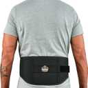 Ergodyne ProFlex 1500 Weight Lifters Style Back Support Belt, X-Large, Black