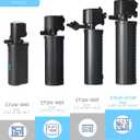 COOSPIDER Aquarium Filter U-Very Suitable for 10-45 Gallon Tank, 158GPH Small Fish Tank Filters for Green Control, Powerful Internal Submersible Pump for Turtle Tank, Air Supply & Oxygen Enhancement