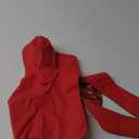 Dog Raincoat Reversible, Single Side Slicker Poncho Adjustable Waterproof Dog Rain Jacket with Leash Hole/Reflective Stripe Hooded Snowproof Windproof Clothes for Small to 3X-Large Dogs, M (Red)