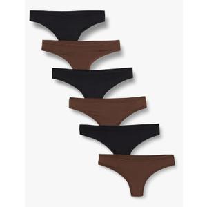 Amazon Essentials Women's Microfiber Underwear, Pack of 6, Size XL