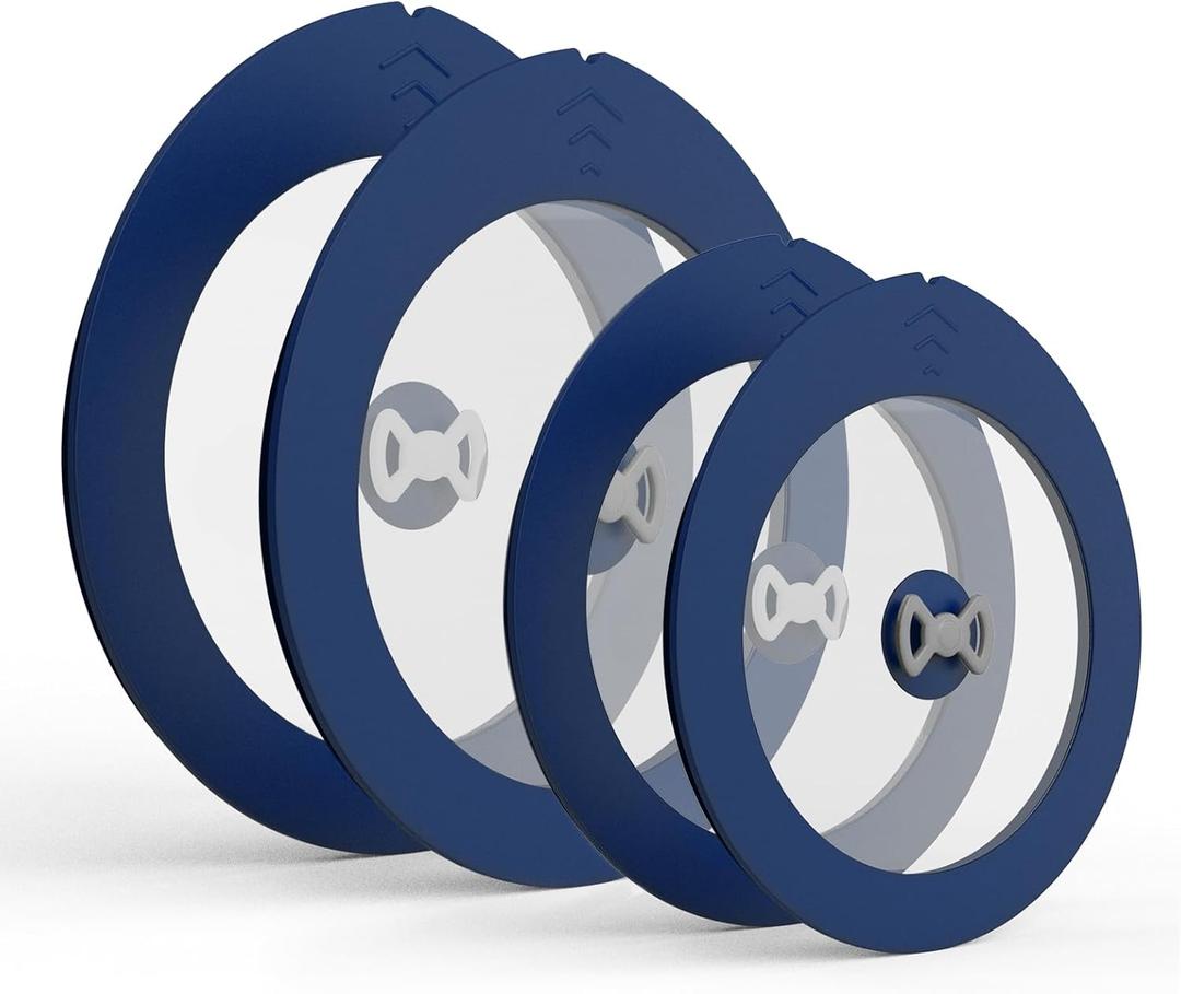 4 Pack Replacement Lids for Pyrex 7201-PC 4 Cup and 7402-PC 6/7 Cup Glass Containers Mixing Bowl Storage Cover Leakproof