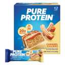 Pure Protein Caramel Churro Protein Bars 20g Protein, 3g Sugar, 190 Calories (12 count) Low Sugar* High Protein Snack - Gluten Free - Perfect for a Healthy Snack (EXP 02/11/27)