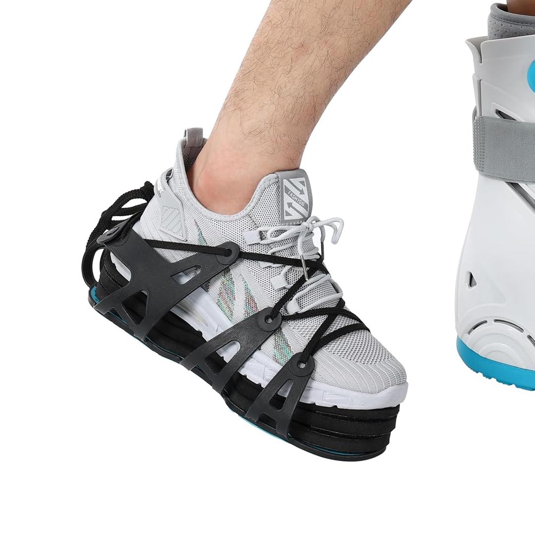 Shoe Lift Shoe Balancer for Walking Boot Use with Fracture Boots or Leg Length Discrepancy 3 Adjustable Heights for Gait Improvement Shoe Leveler Shoe Riser for Men & Women, Unisex, Left or Right Foot, Anti-Slip Design