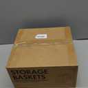 5 Pack Woven Storage Baskets for Shelves, Decorative Basket Organizer Storage Bins for Toys, Books, Clothes, Closet, Nursery, Bathroom  Cotton Rope Shelf Baskets for Organizing and Decor, Khaki