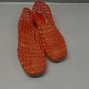 Jelly Mesh Ballet Flats - Comfortable Clear Jelly Shoes, Adult Women's Closed Toe Flats Sandals (Size 8, Red)