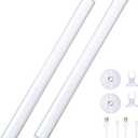 LED Mirror Lights Portable Rechargeable Vanity Light 3 Brightness Touch Control Makeup Light for Bathroom Dressing Room 2 Packs