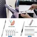JIURUN 36 PCS Car Window Tint Kit, Vinyl Wrap Tool Window Tint Squeegee Tools Vehicle Glass Protective Film Installation Kit Automotive Window Film Tinting Kit