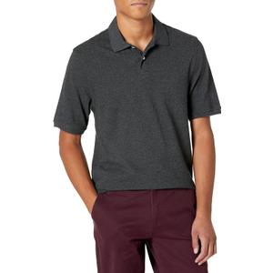 Amazon Essentials Men's Regular-Fit Short Sleeve Cotton Pique Polo Shirt (Available in Big & Tall)