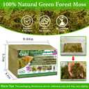 Halatool 4.4LB Green Forest Moss Natural Sphagnum Moss for Plants Fluffy Orchid Moss for Orchids Repotting Dried Plant Moss for Potted Plants Indoor & Outdoor