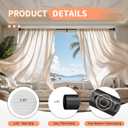 Tension Curtain Rod 41-86In-150Lb, Curtain Rod No Drilling for Window or Bathroom Patio, Adjustable Heavy Duty Shower Curtain Rod, Easy to Install, Never Rust, Rod Diameter 1.26 Inches-Black