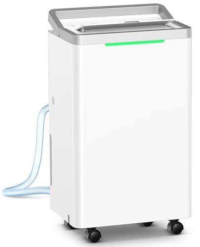 2500 Sq. Ft Dehumidifier for Basement with Drain Hose, 34 Pint/Day