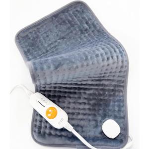 Boileau Electric Heating Pad for Back Pain Relief, 12"x24" XL Large and 3 Heating Levels Heat Pad for Cramps, Auto Shut Off and Machine Washable, Gifts for Men and Women, Grey