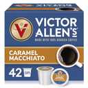 Victor Allen's Coffee Caramel Macchiato Flavored, Medium Roast, 42 Count, Single Serve Coffee Pods for Keurig K-Cup Brewers