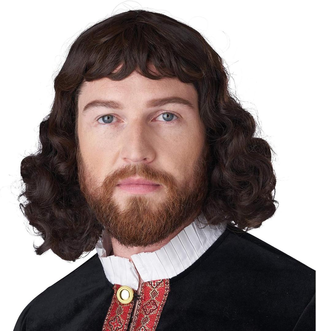 California Costumes, Renaissance Lord Mens Wig (Standard-One Size)