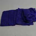 Kwik-Covers 60" Round Fitted Plastic Table Covers, Bundle of 5 (Purple)