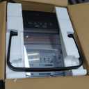 ecozy Portable Countertop Ice Maker - 9 Ice Cubes in 6 Minutes, 26 lbs Daily Output, Self-Cleaning with Ice Bags, Scoop, and Basket for Kitchen, Office, Bar, Party - Black