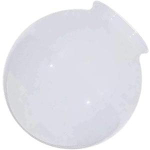 6-Inch White Glass Globe - 3-1/4-Inch Fitter Opening