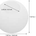 Cabilock Globe Lamp Cover 7-Inch Diameter White Plastic Dome Light Replacement for Floor and Hanging Lamps Compatible Fixtures for Home Decor