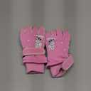 Rhino Valley Snow Gloves for Kids, Waterproof Ski Gloves for Cold Weather, Non-Slip Kids Waterproof Mittens with Adjustable Magic Tape, Boys/Girls Snow Mittens for Winter Outdoor Activities (Medium, Rose Pink)