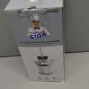 MR.SIGA Toilet Bowl Brush and Holder, Premium Quality, with Solid Handle and Durable Bristles for Bathroom Cleaning, White, 1 Pack