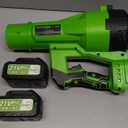 24.0Ah&Powerful Wind Aenlv Cordless Leaf Blower-330CFM High,18-21V Lightweight & Portable Design with a Charger and Two Batteries for Outdoor Cleaning in Courtyard, Lawn, and Roadway (Green)