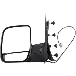 ECCPP Driver Side Mirrors, Left Rear View Mirrors fit 2003-2013 For Ford E-150 E-250 2004-2013 For Ford E-350 E-450 Super Duty E-450 Power Heated Manual Folding, 38.5 cm x 42 cm x 17.5 cm