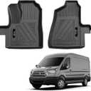 Floor Mats Front Liner for 2015-2019 Ford Transit 150/250/350/350HD (No Fit Transit Connect) Accessories All-Weather TPE Protection Mat (for 2015-2019 Ford Transit)