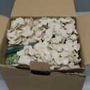 80pcs Beige Hydrangea Artificial Flowers Silk Hydrangea Heads with Stems Hydrangea Flowers for DIY Wedding Centerpiece Baby Shower Home Party Decor